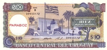 Uruguay 10 UYU ön yüz