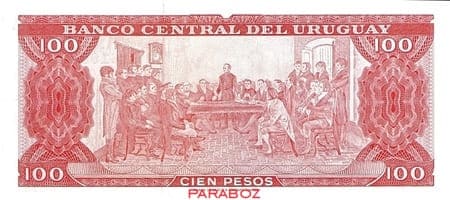 Uruguay 100 UYU arka yüz