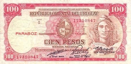 Uruguay 100 UYU ön yüz