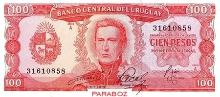 Uruguay 100 UYU ön yüz
