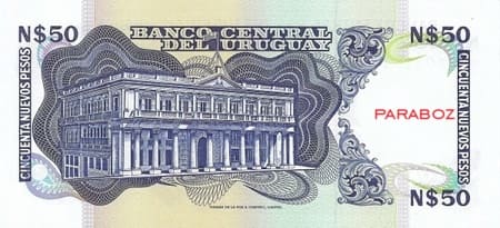 Uruguay 50 UYU arka yüz
