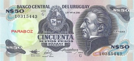 Uruguay 50 UYU ön yüz
