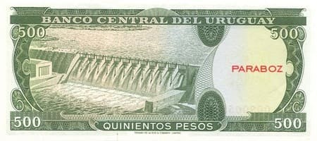 Uruguay 500 UYU arka yüz