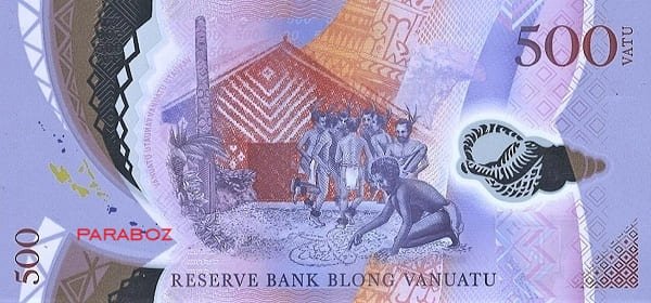 Vanuatu 500 VUV arka yüz