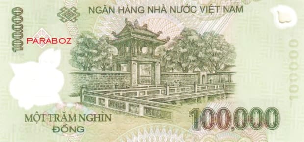 Vietnam 100.000 VND arka yüz