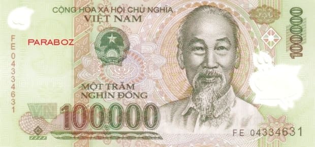 Vietnam 100.000 VND ön yüz