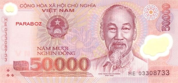 Vietnam 50.000 VND ön yüz