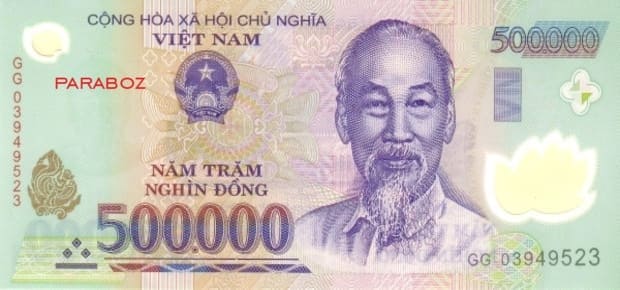 Vietnam 500.000 VND ön yüz