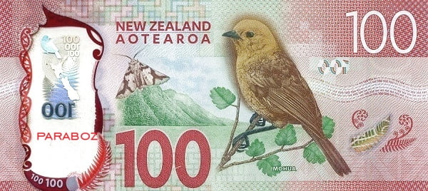 Yeni Zelanda 100 NZD arka yüz