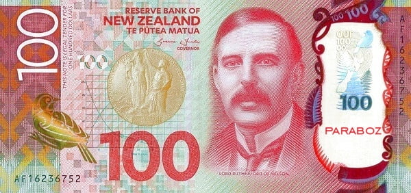 Yeni Zelanda 100 NZD ön yüz