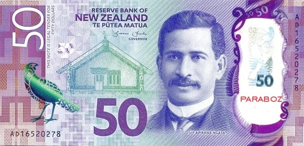 Yeni Zelanda 50 NZD ön yüz