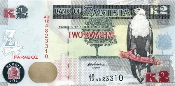 Zambiya 2 ZMK ön yüz