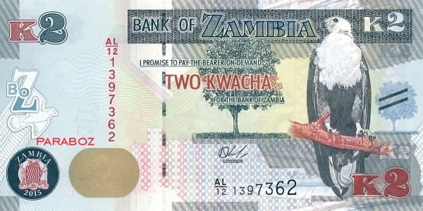 Zambiya 2 ZMK ön yüz