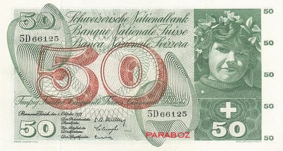 CHF 50 ON 1955-1977