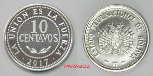 BOB bolivia 0.10 coins