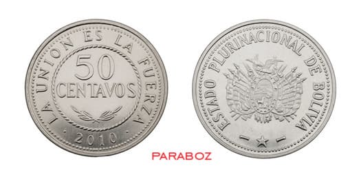 BOB bolivia 0.50 coins