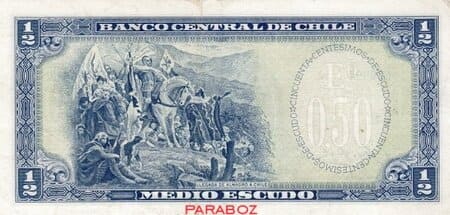 CLP chile 0.50 escudos ARKA 1962