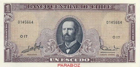 CLP chile 1 escudos ON 1962
