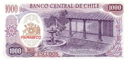 CLP chile 1000 escudos ARKA 1967