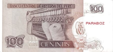 PEN PERU 100 intis ARKA 1985-1991
