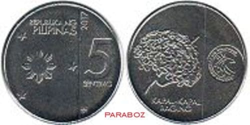 PHP Philippine Pilipinas coins 0.05 2017