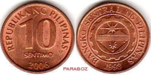 PHP Philippine Pilipinas coins 0.10