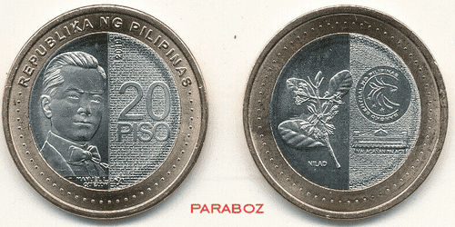 PHP Philippine Pilipinas coins 20 2019